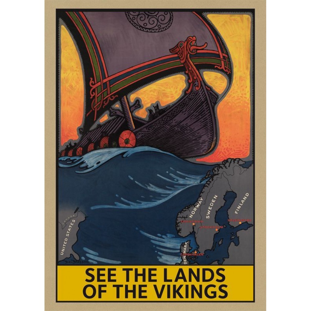 See the lands of the Vikings, plansch 50x70